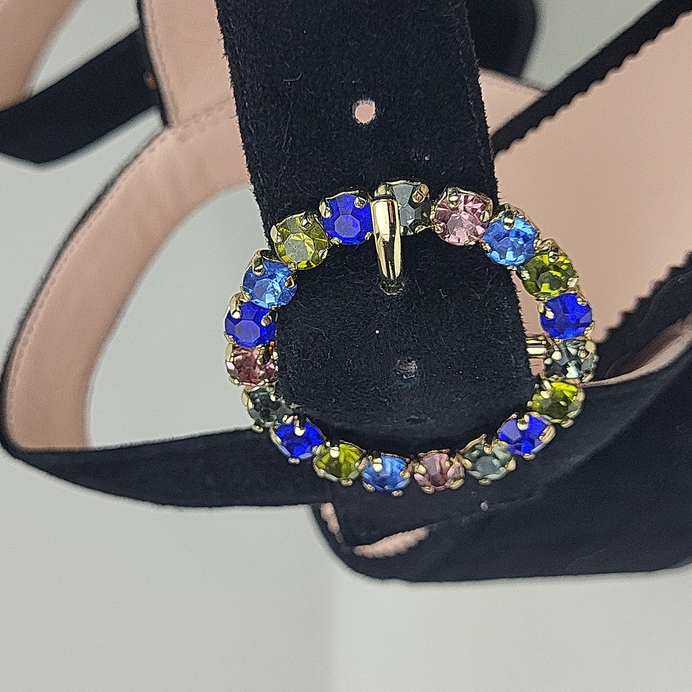 J.Crew Penny Jewel Leather super comfortable Sandals. Size 9 - Picture 3 of 12